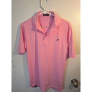 Turtleson Golf Polo Shirt Men's Small Pink Short Sleeve Duxbury Yacht Club Logo